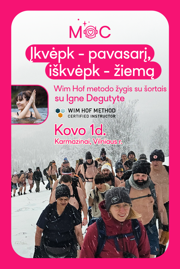 03 01 | Wim Hof stiliaus žygis su šortais